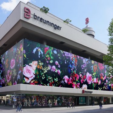 breuninger textilfassade